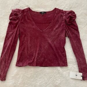 🌺 NWT 7 for all mankind top